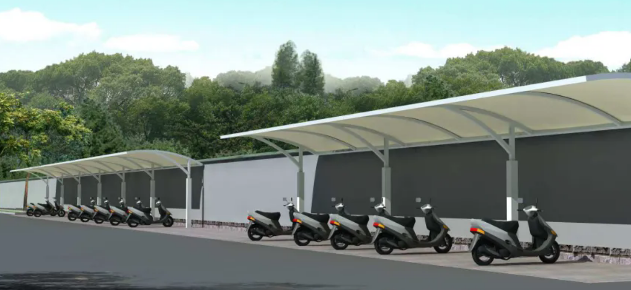 利達(dá)電動自行車充電車棚簡易式智能噴水滅火系統(tǒng)