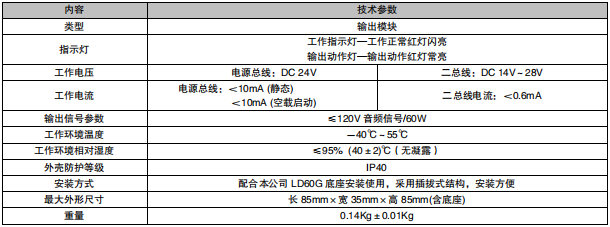 利達LD6804G輸出模塊接線安裝技術(shù)
