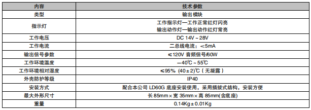 利達LD6804GT輸出模塊接線安裝技術